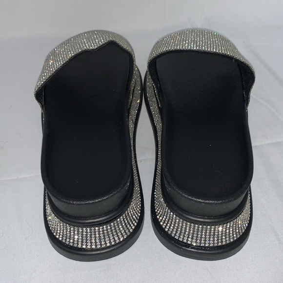 PLATFORM RHINESTONE SLIDES - Picture 6 of 7
